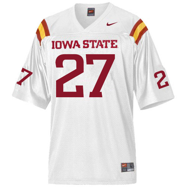 Iowa State Cyclones Men's #27 Craig McDonald Nike NCAA Authentic White College Stitched Football Jersey AV42Q45IG